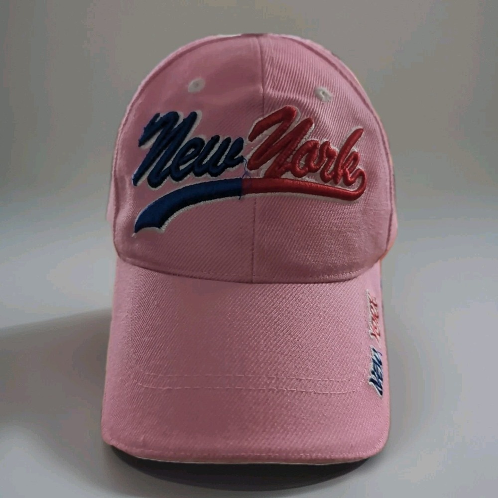 Embroidered‎ Pink New York Logo Cap Hat Adjustable By Eagle Huyu